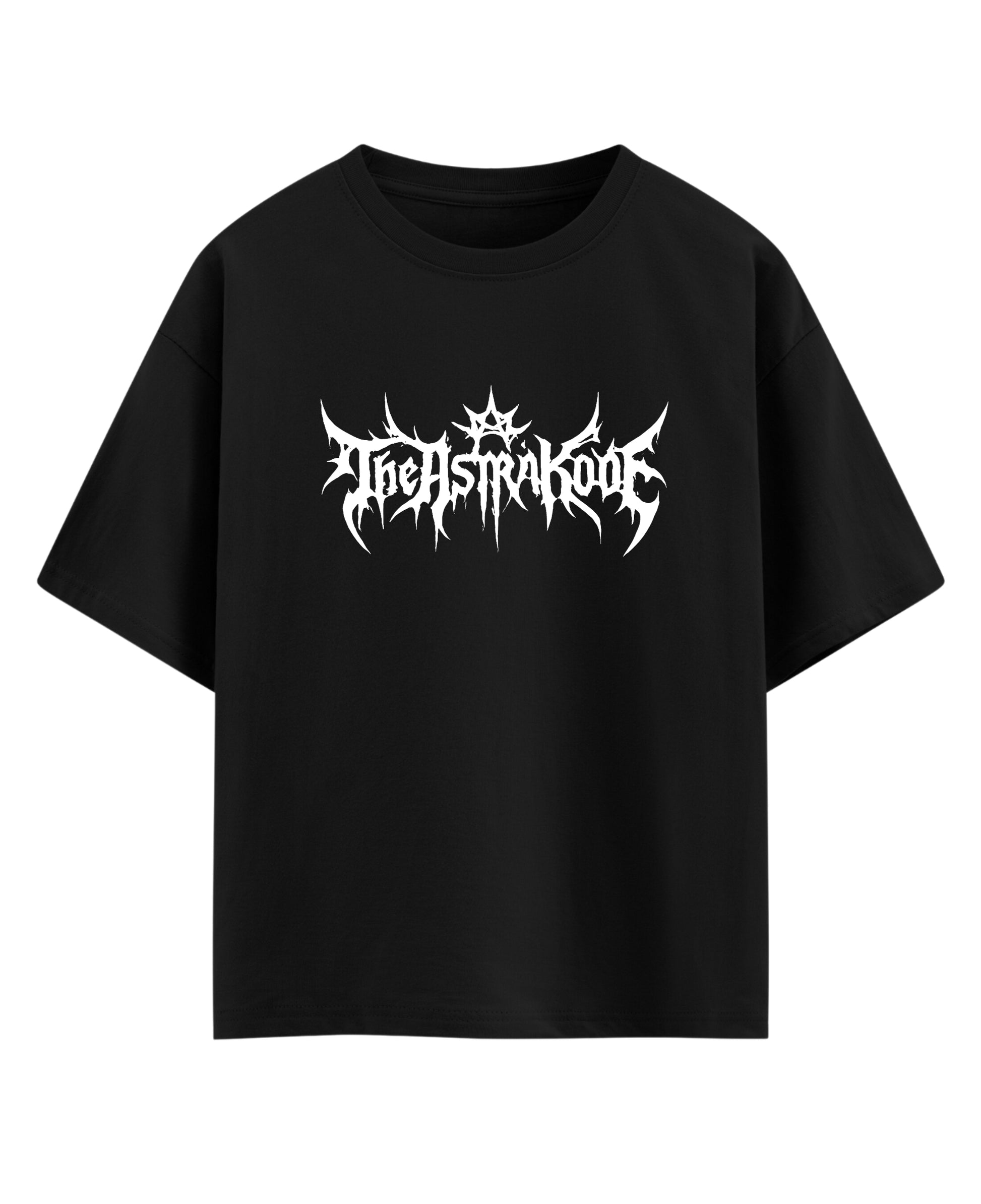 Black Oversized T-shirt Front Design